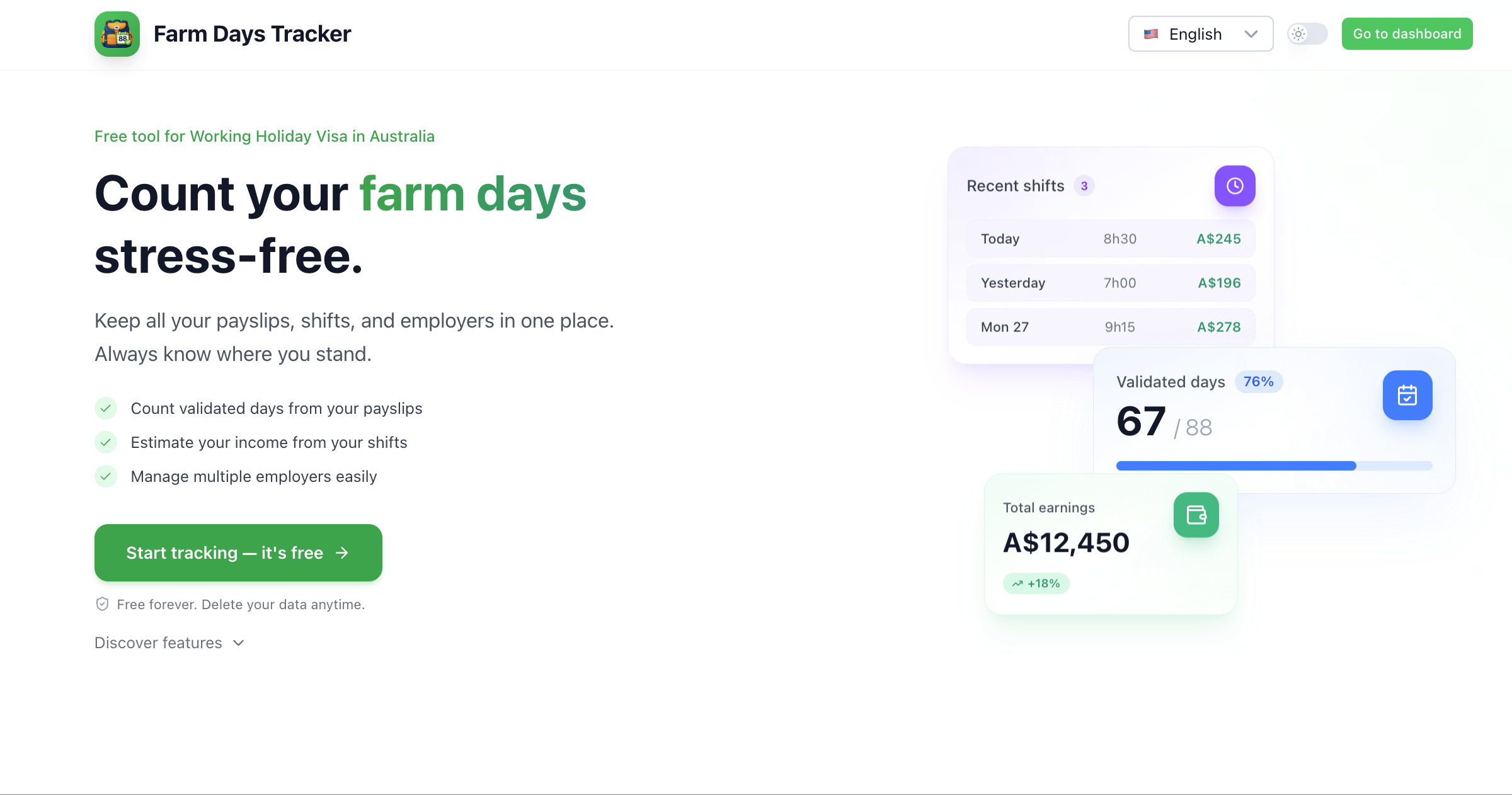 Farm Days Australia – Count Your 88 Days · Farm Days Tracker